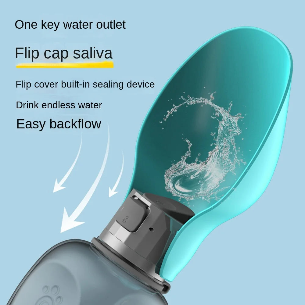 Foldable Dog Water Bottle - Leaf Shape Travel Cup