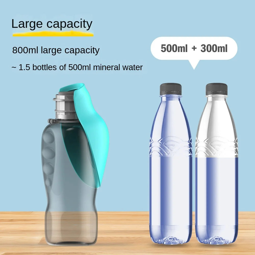 Foldable Dog Water Bottle - Leaf Shape Travel Cup
