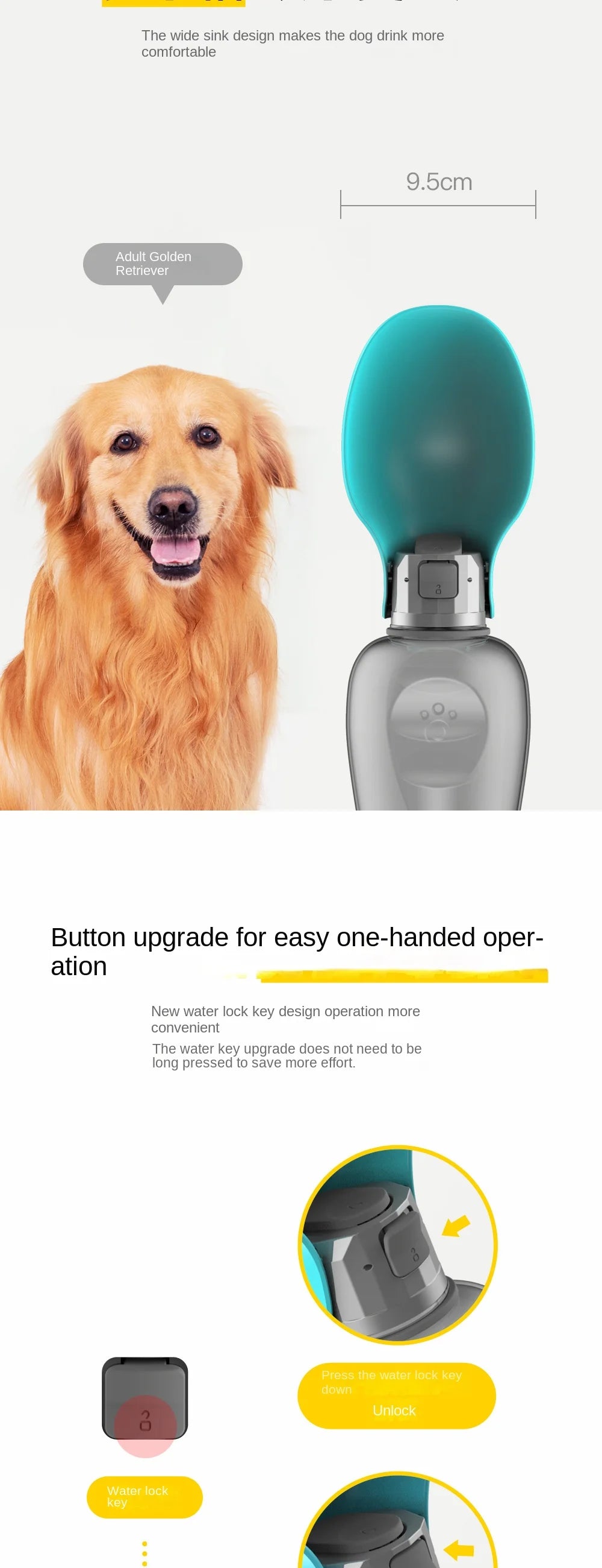 Foldable Dog Water Bottle - Leaf Shape Travel Cup