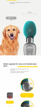 Foldable Dog Water Bottle - Leaf Shape Travel Cup
