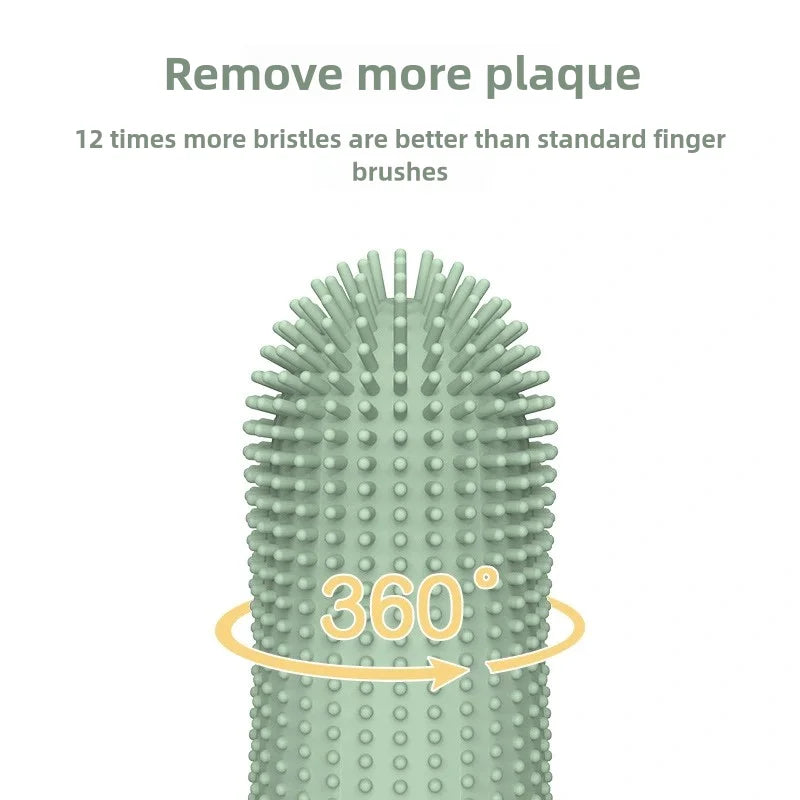 360° Cleaning Finger Toothbrush, Food Grade Silicone