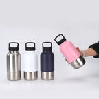 Portable Dog Water Bottle with Bowl - Insulated & Leak-Proof