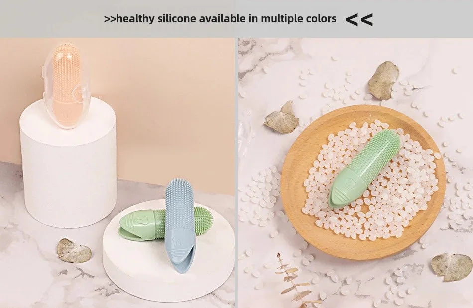 360° Cleaning Finger Toothbrush, Food Grade Silicone