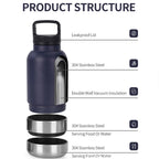 Portable Dog Water Bottle with Bowl - Insulated & Leak-Proof