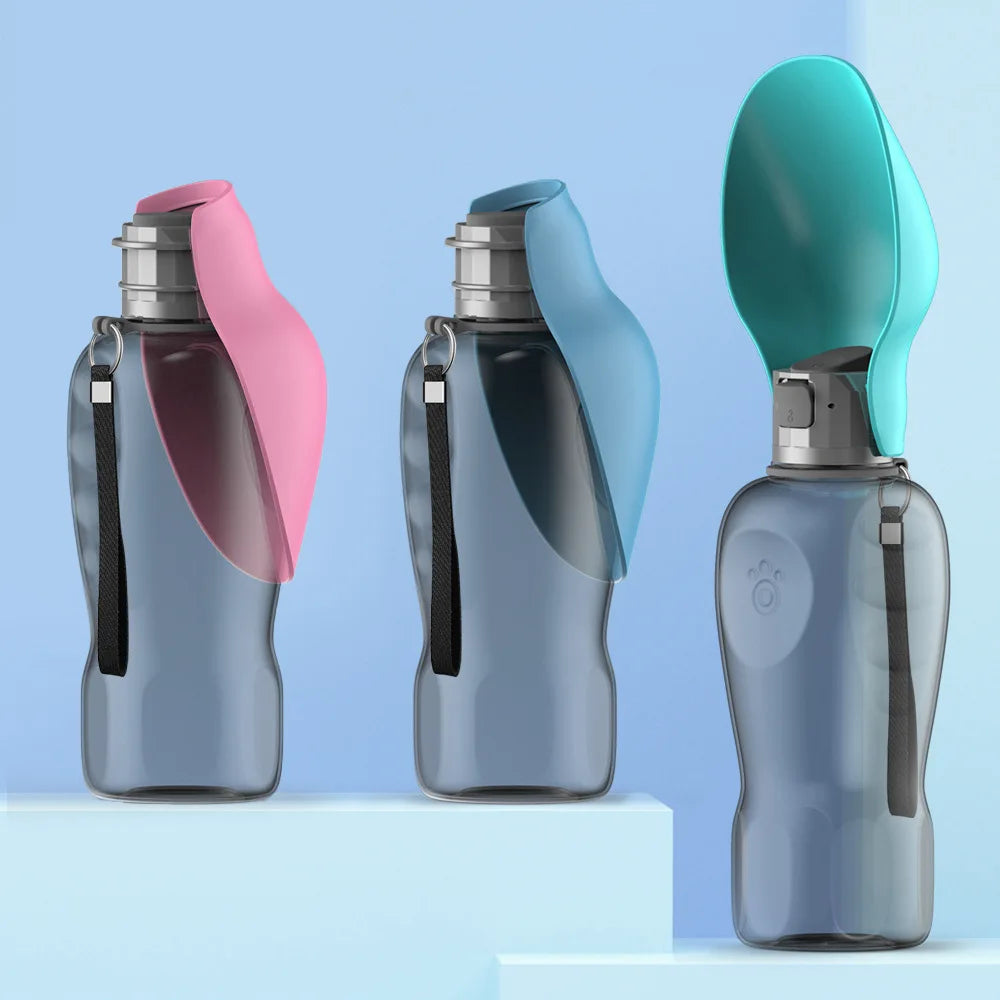 Foldable Dog Water Bottle - Leaf Shape Travel Cup